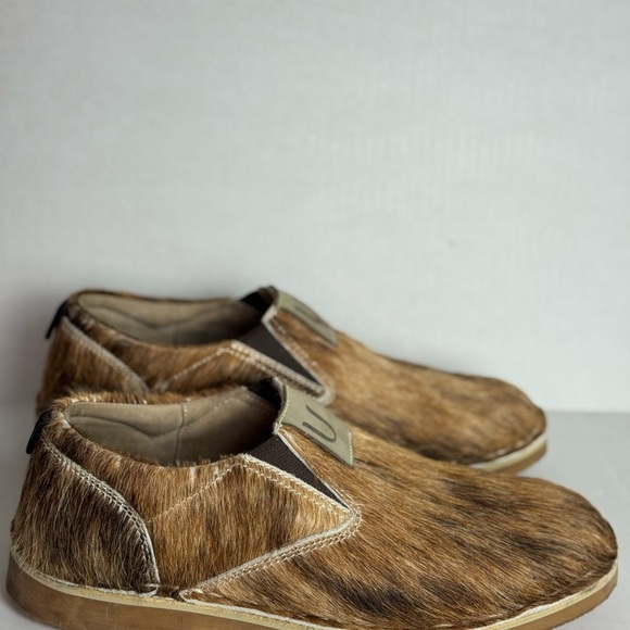 UWEZO Brown Cowhide Slip-On Shoes Size 9.5 - Picture 2 of 11